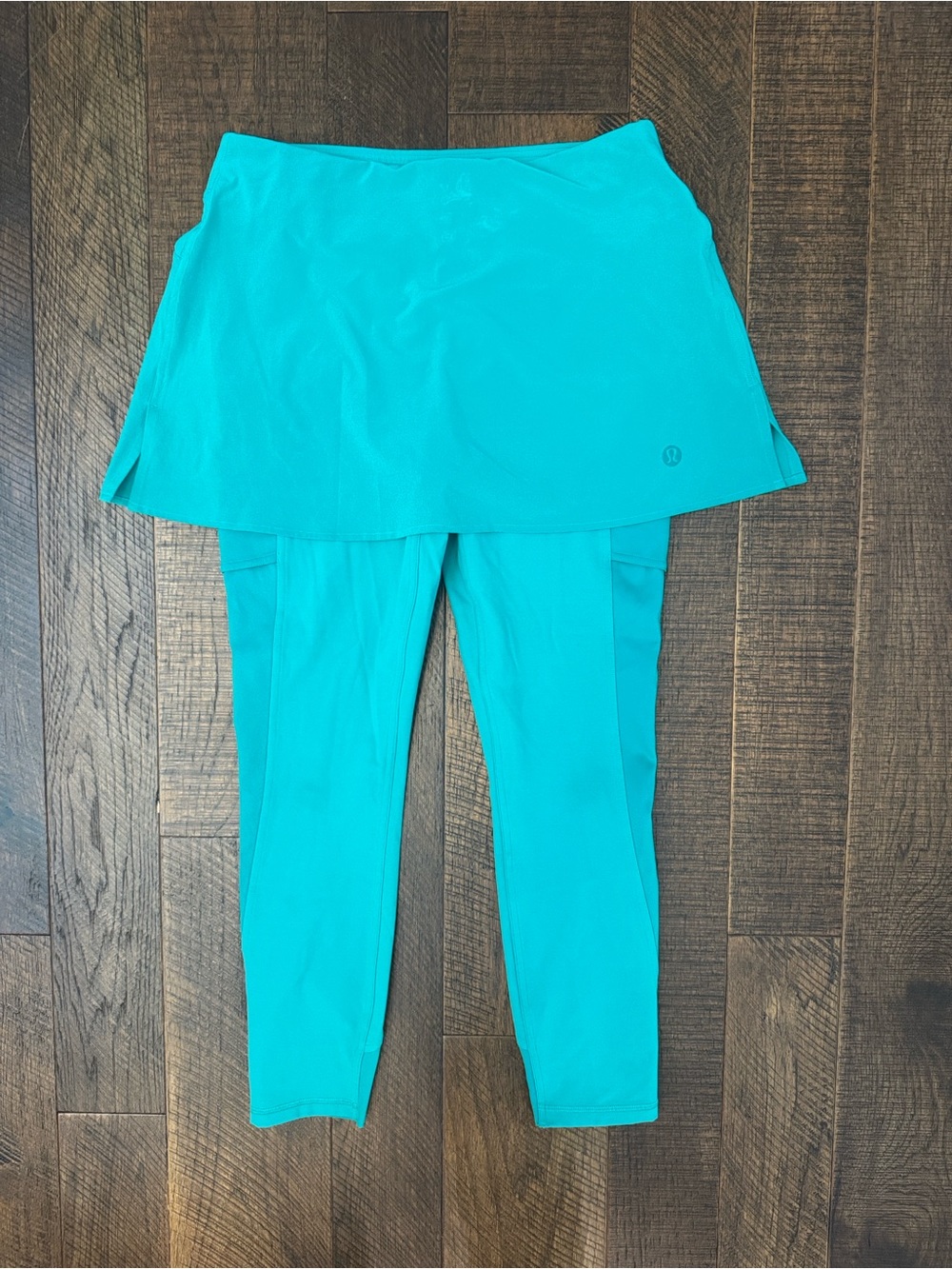 lululemon 2-in-1 HR Tennis Skirt Tight “25  Maldives Green Women's Size 6